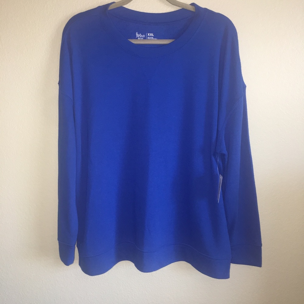 NWT! Women’s Flirtitude Active XXL Titan Blue Top
